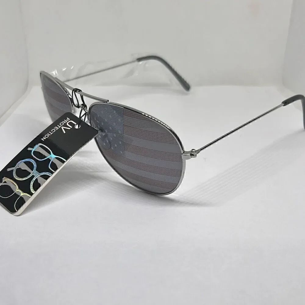 Aviator Patriotic Unisex USA 4th of July Independence Day Sunglasses